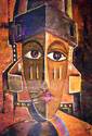 acrylic on canvas by Avokpo, Ouidah, Benin