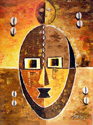 acrylic on canvas by Avokpo, Ouidah, Benin