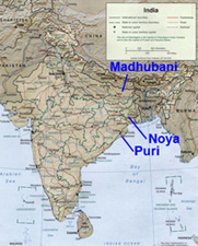 Map of India -- Public Domain map from University of Texas-Austin