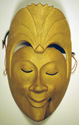 Indonesia mask from carved parasite wood