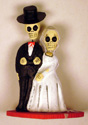 Day of the Dead skeleton newlyweds