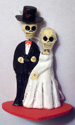 Day of the Dead skeleton newlyweds